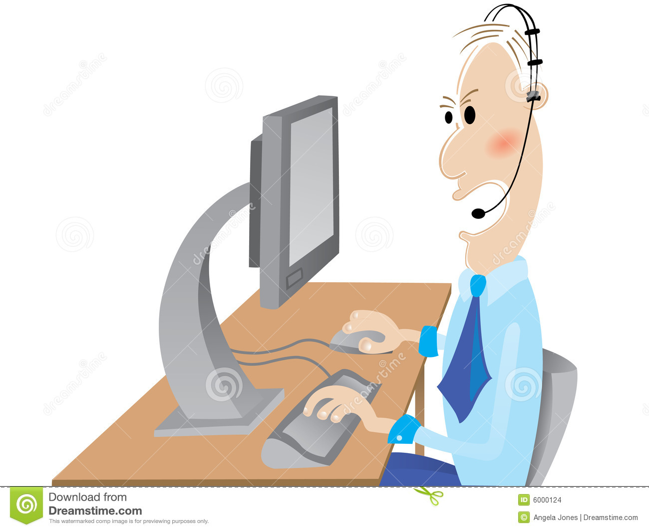 Angry Office Worker Stock Images   Image  6000124