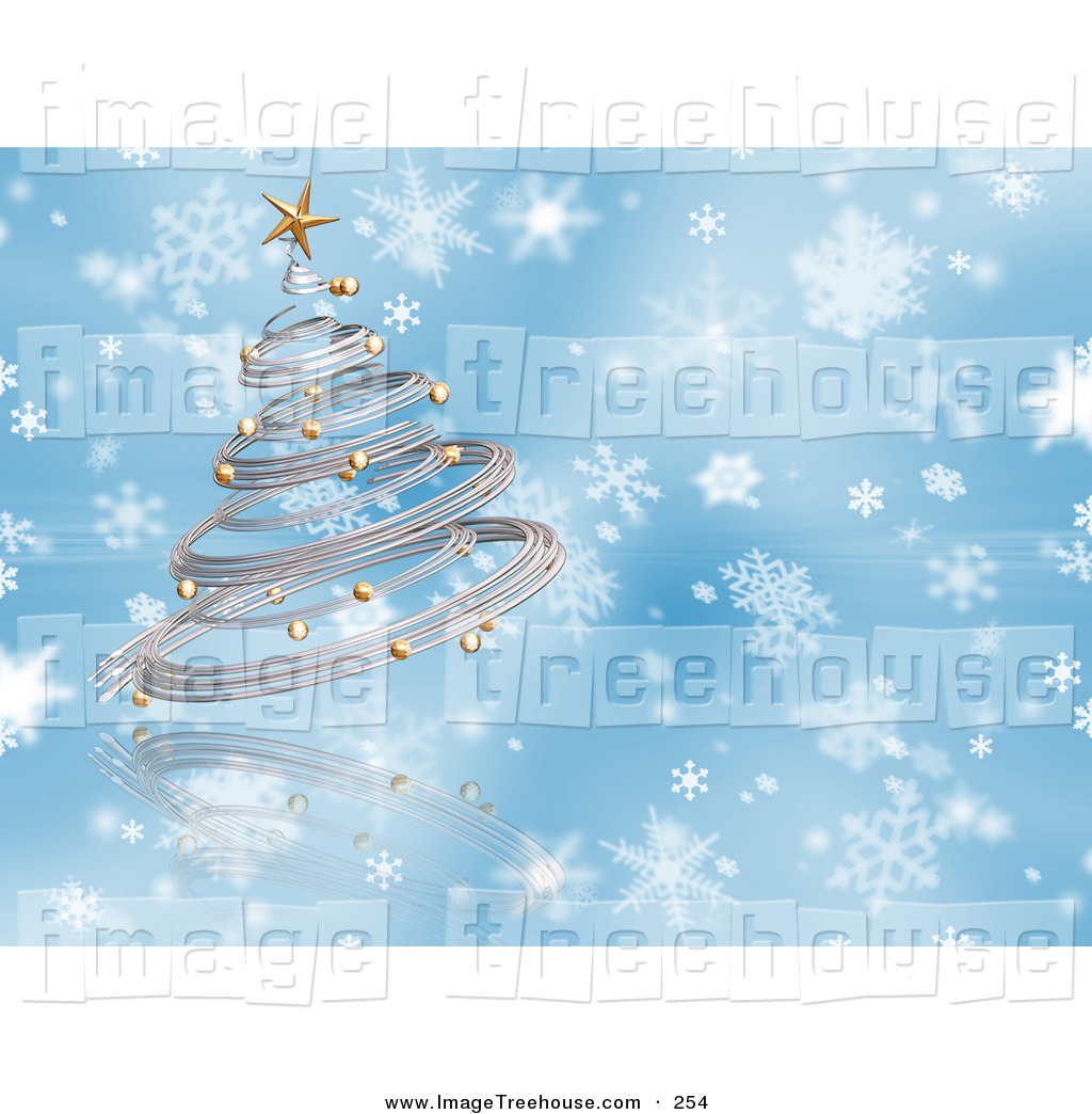 Blue And White Snowflake Background Tree Clip Art Kj Pargeter