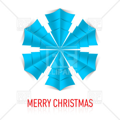 Blue Paper Snowflake On White Background 26024 Download Royalty Free    