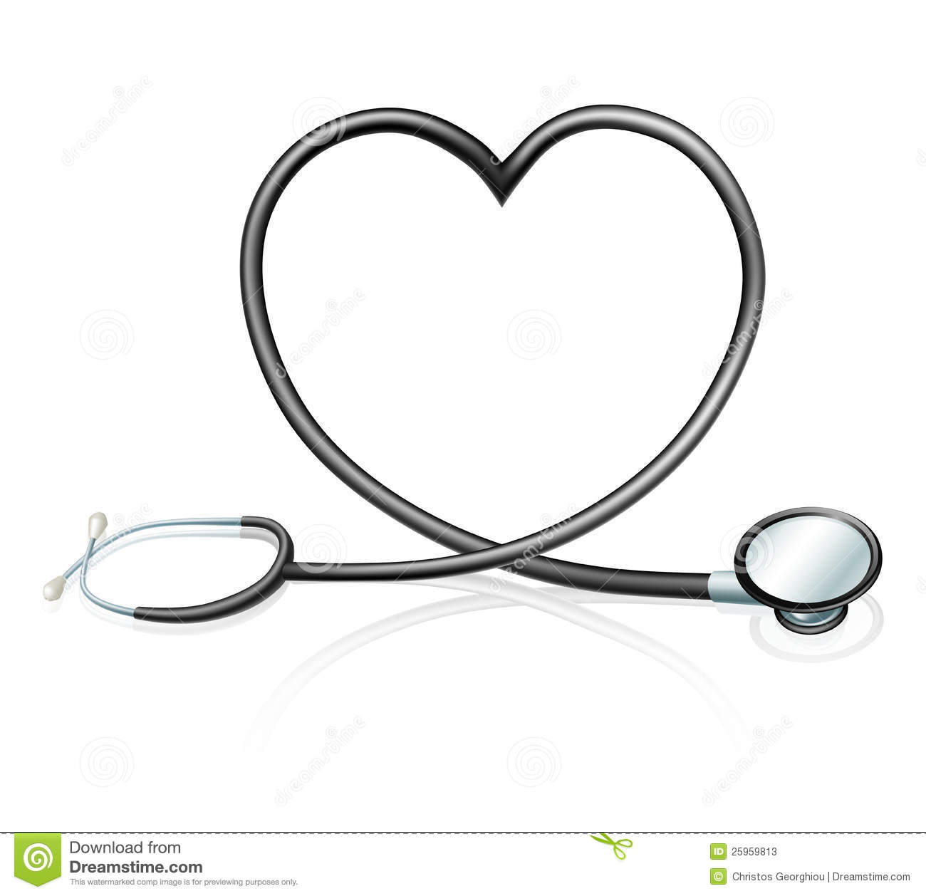 Clip Art Heart Shaped Stethoscope Clip Art Heart Shaped Stethoscope    