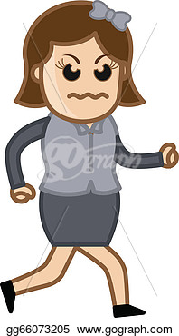 Drawing   Very Angry Woman  Clipart Drawing Gg66073205
