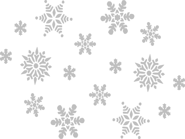Gray Snowflakes Clip Art At Clker Com   Vector Clip Art Online