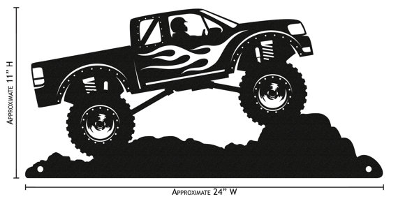 Hand Made Farrell 4x4 Truck Simple Silhouette New By Swenproducts