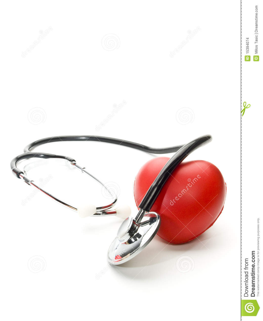 Heart Stethoscope Clipart Stethoscope And Heart On White