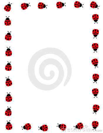 Ladybug Border Clip Art Ladybug Frame