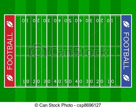 Of Vector American Football Field Csp8696127   Search Clipart