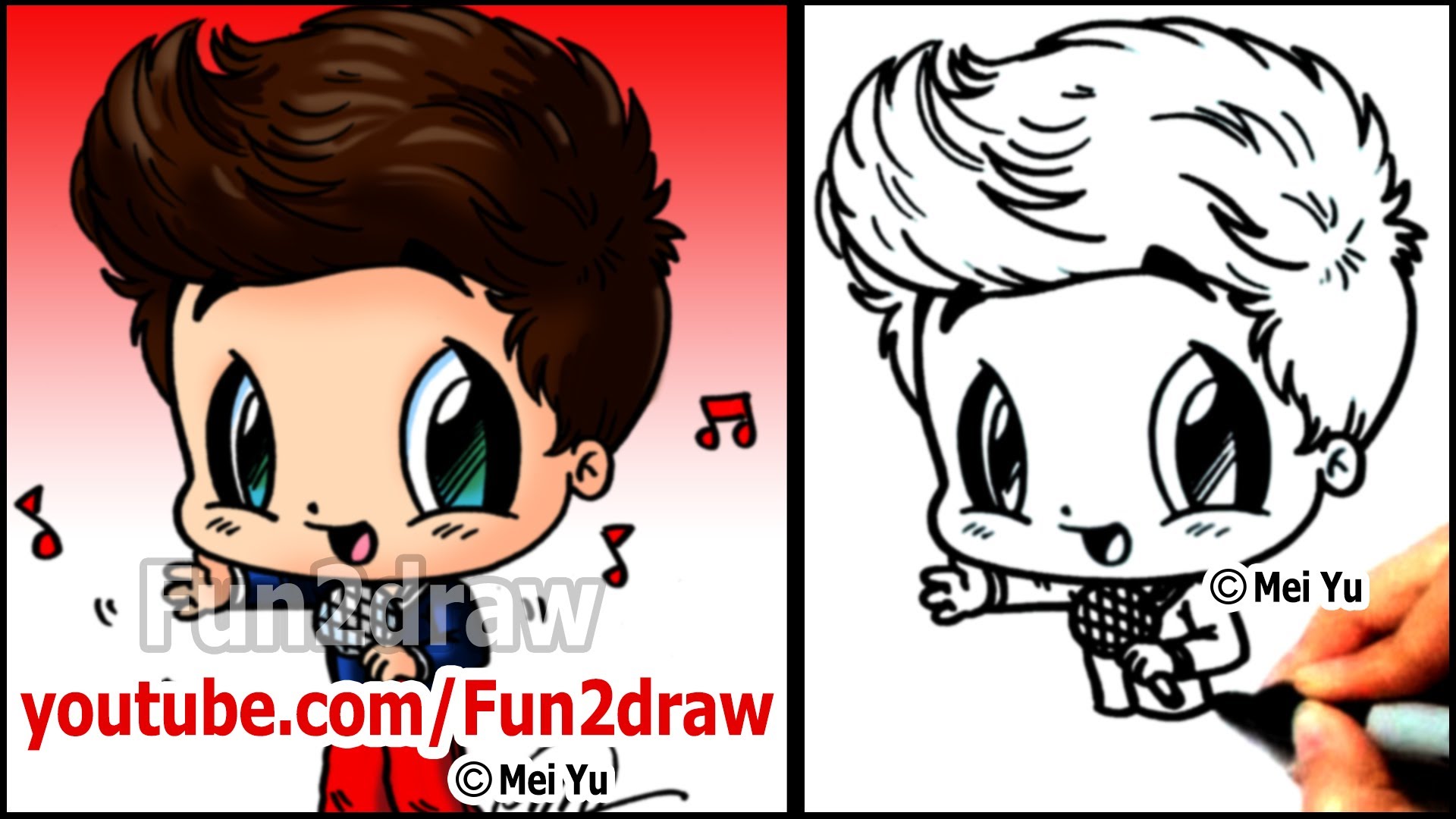 One Direction Cartoon   Louis Tomlinson   How To Draw 1d People    