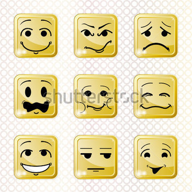 Or Buttons With People Faces Emotions Vector Stock Vector   Clipart Me