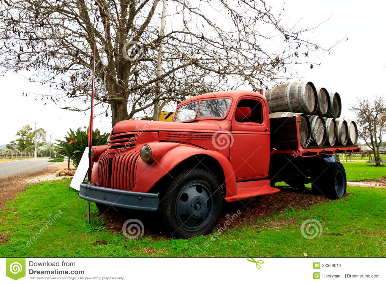 Red Farm Truck Stock Photography   Image  33366012