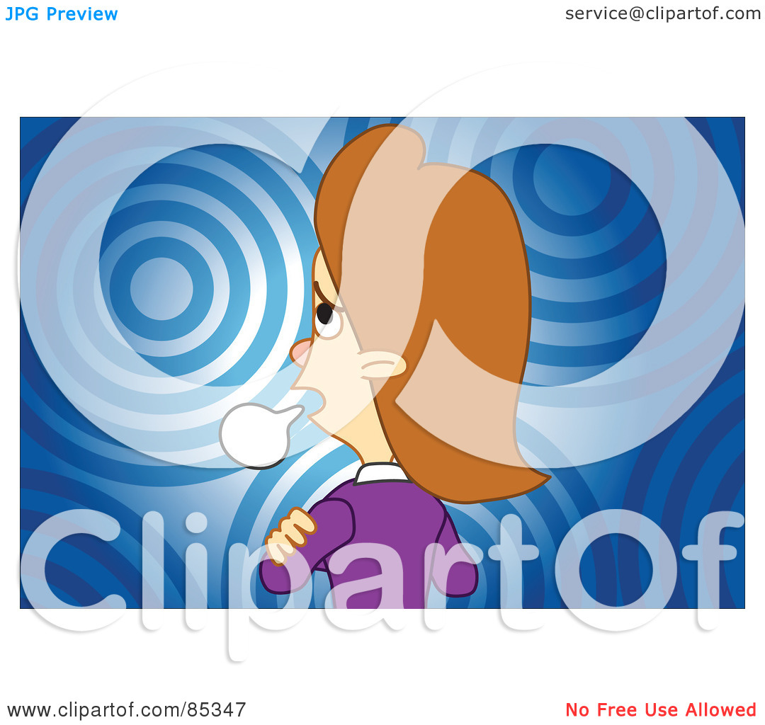 Rf  Clipart Illustration Of A Stubborn And Angry Woman With Her Arms