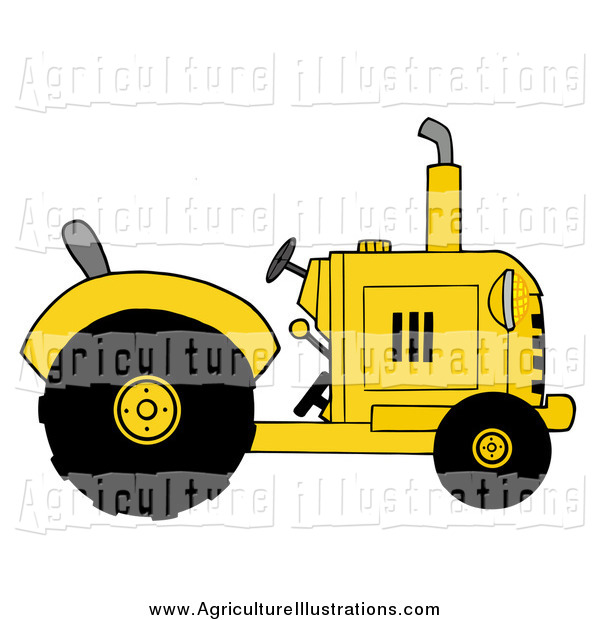 Royalty Free Farming Clipart Of A Yellow Tractor This Tractor