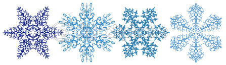 Snowflakes Clipart   Stock Vector   Yanaumi  6504476