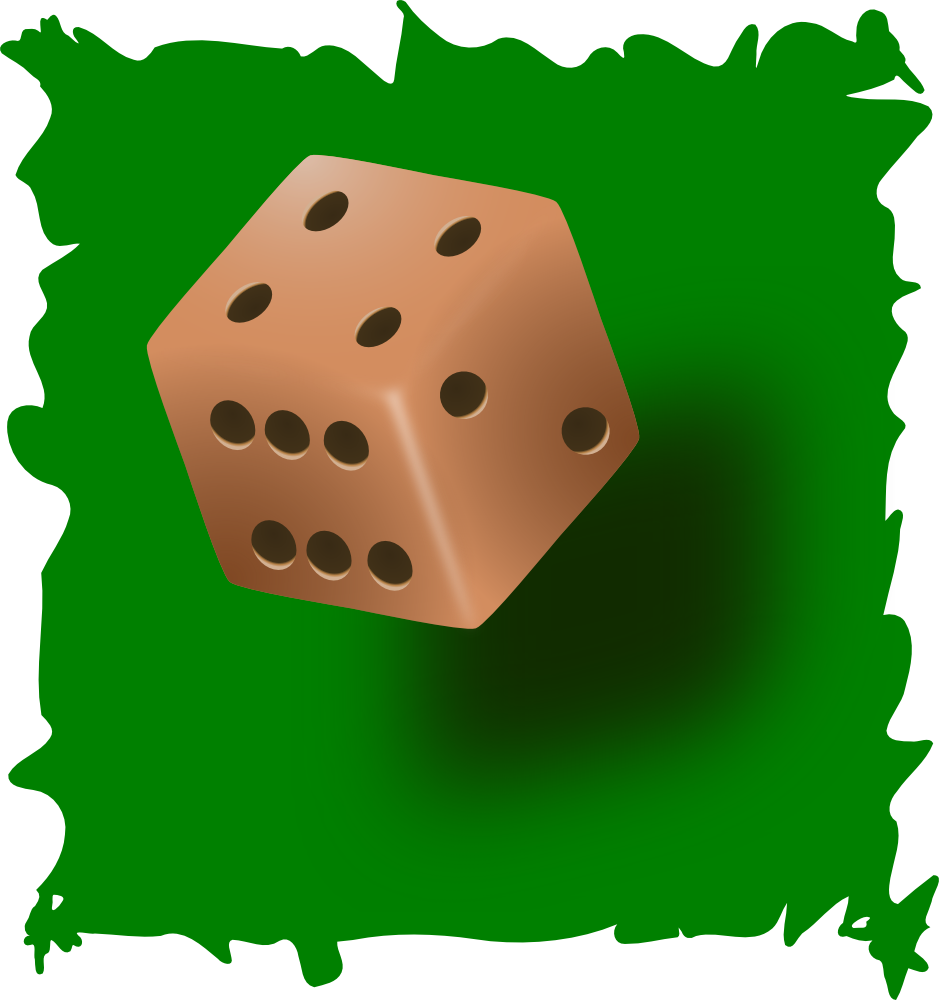 There Is 54 Rolling Dice 5 Frees All Used For Free Clipart