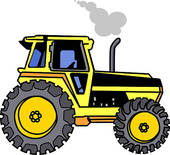 Yellow Tractor Stock Illustrations   Gograph