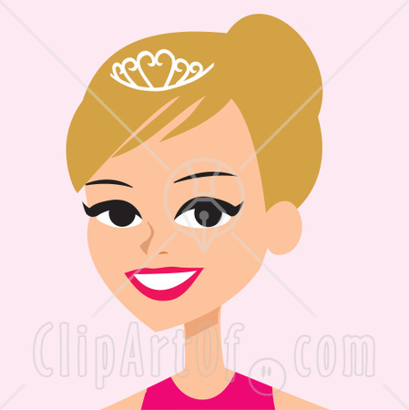 61734 Royalty Free Rf Clipart Illustration Of A Pretty Blond Beauty