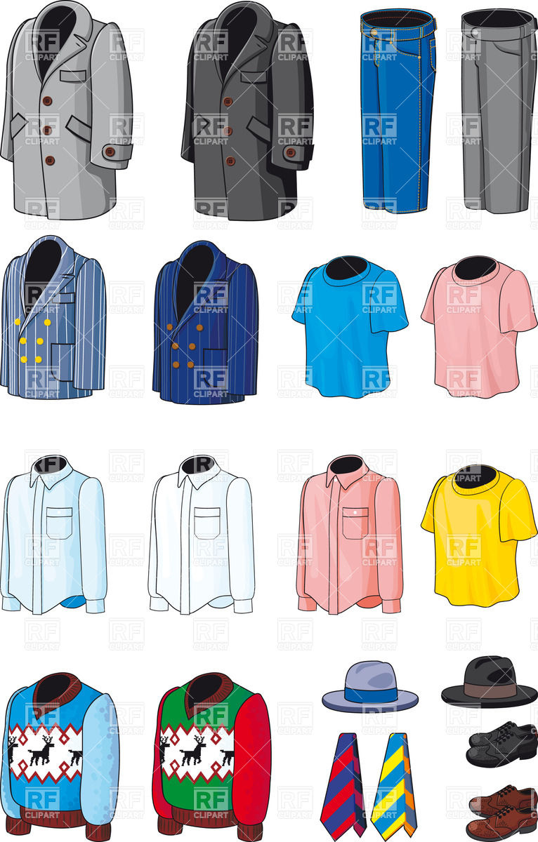 And Sports Men S Clothing Download Royalty Free Vector Clipart  Eps