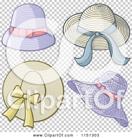 Cartoon Of Ladies Hats   Royalty Free Vector Clipart By Any Vector    