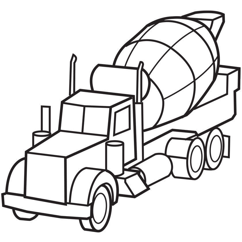 Cement Truck Coloring Page   Clipart Panda   Free Clipart Images