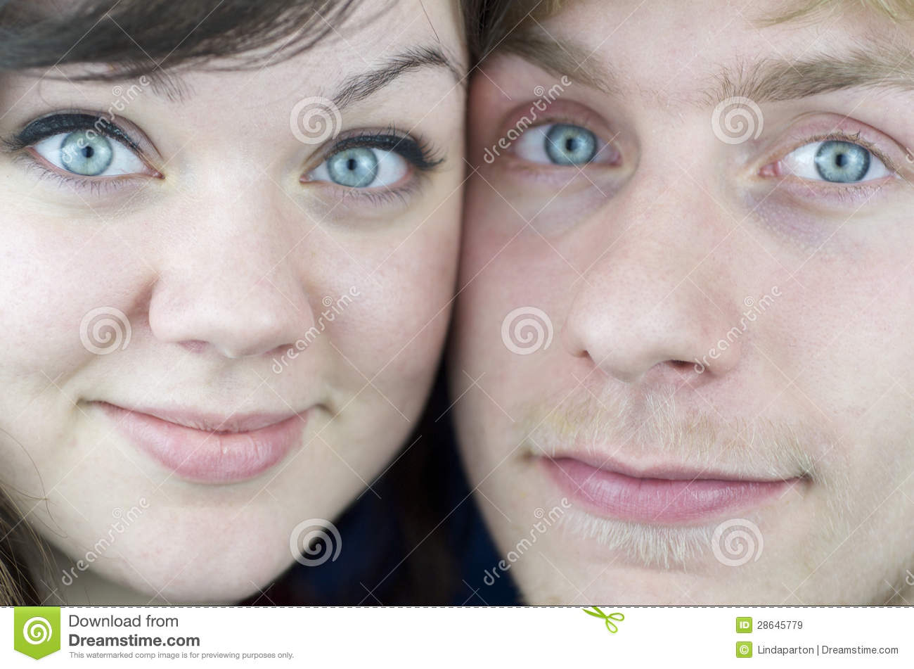 Close Up Of Couples Faces Royalty Free Stock Images   Image  28645779