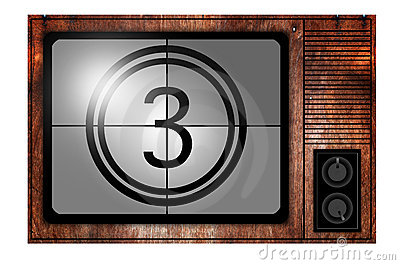 Countdown On The Retro Tv Screen  Royalty Free Stock Photos   Image    