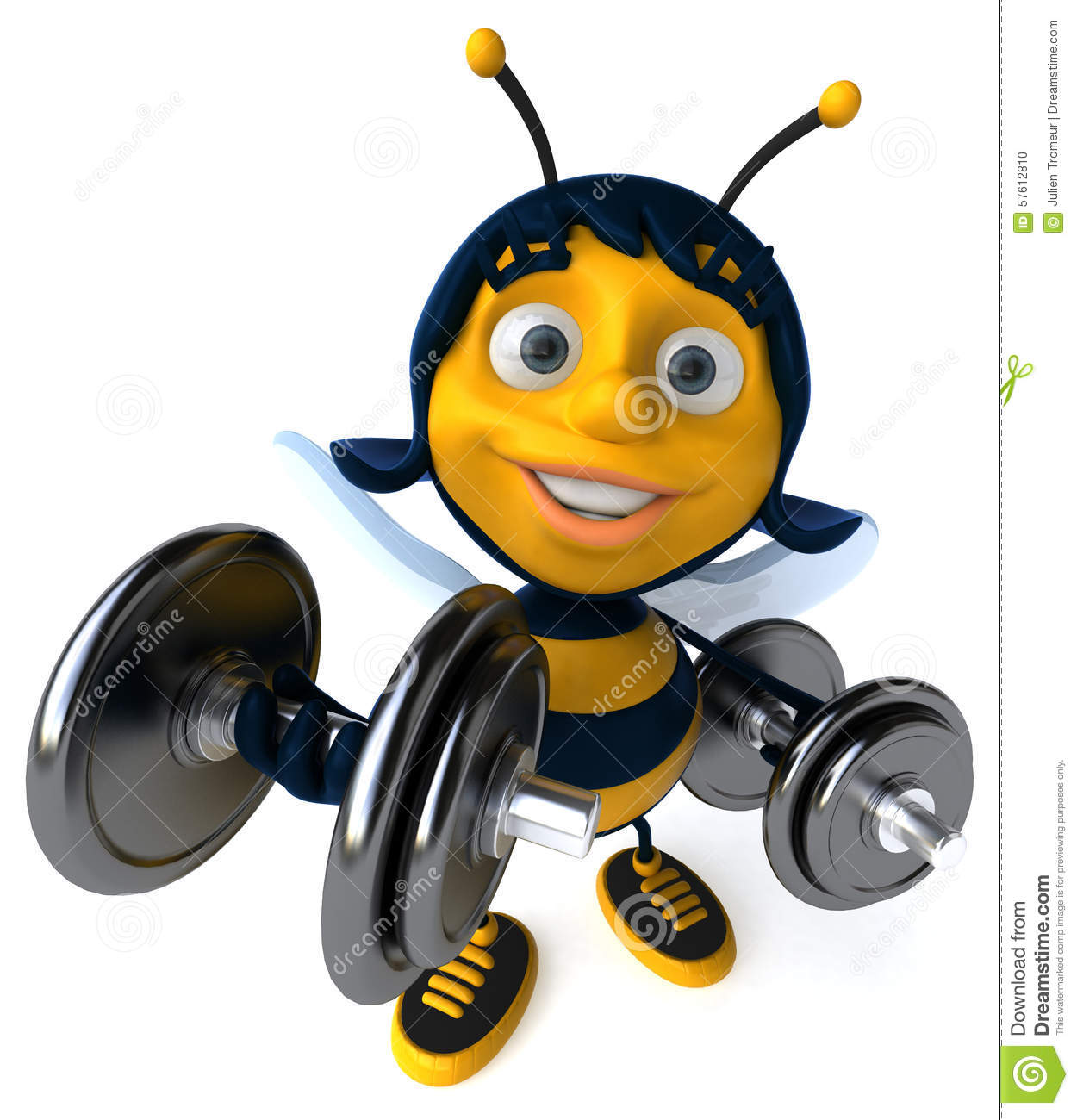 Fun Bee Stock Illustration   Image  57612810