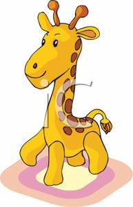 Giraffe Stuffed Animal   Clipart
