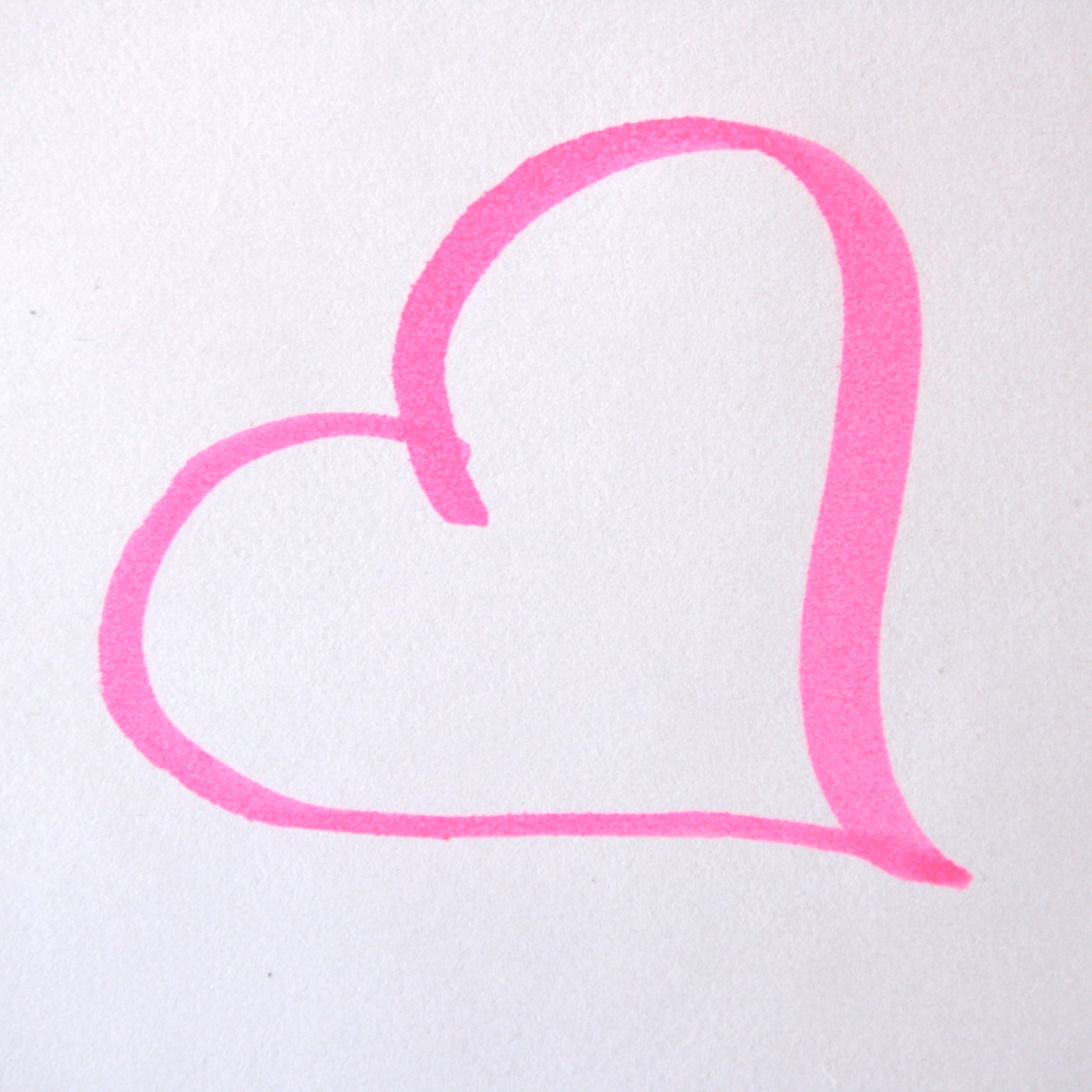 Heart Drawn In Pink Magic Marker Picture   Free Photograph   Photos
