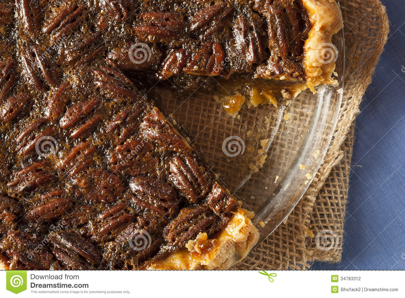 Homemade Delicious Pecan Pie Stock Photography   Image  34783312