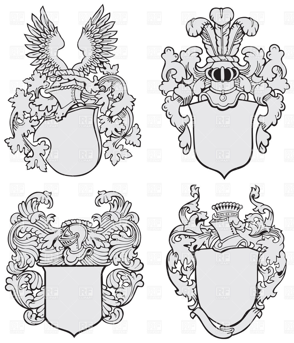 Knightly Royal Coats Of Arms   Medieval Heraldic Elements And Emblems