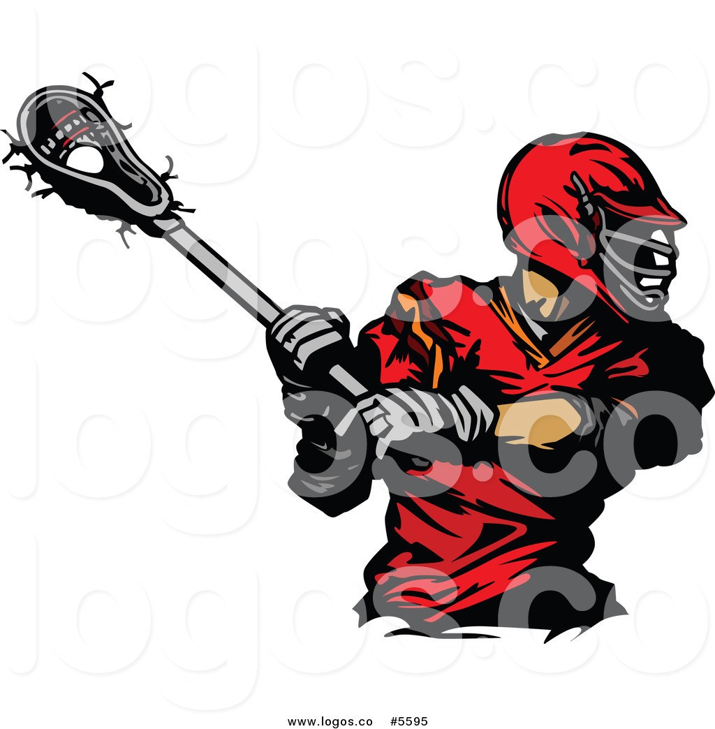 Lacrosse Player Clipart A Lacrosse Player Swinging