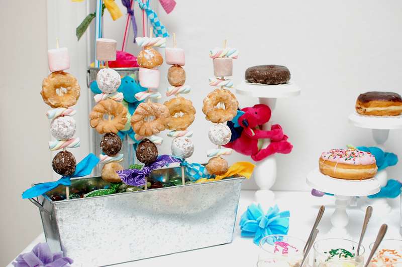 Lots Of Donuts   Kids  Luncheon Party Ideas   Photo 15 Of 24   Catch    