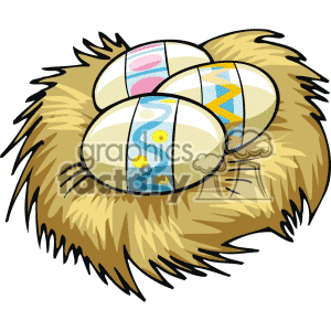 Nest Clipart Easter Eggs In A Nest