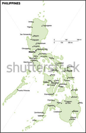 Philippines Country Map Stock Vector   Clipart Me