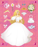 Princess Bride Set Lace Ballerina Set Two Princess Illustration Set