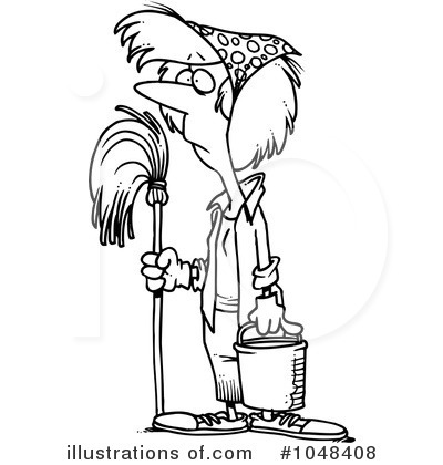 Royalty Free  Rf  Spring Cleaning Clipart Illustration By Ron Leishman