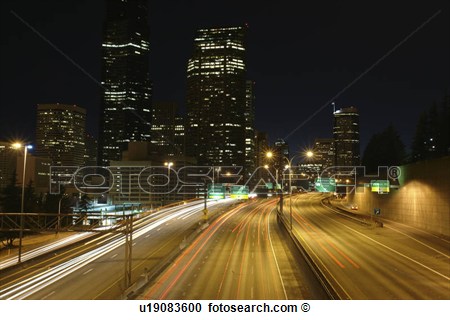 Stock Photography Of Seattle Wa Washington Downtown Skyline I 5