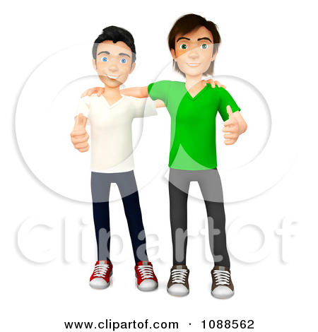 Two Guy Friends Clipart Two Boy Friends Clipart