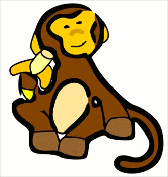 Ucurux  Clip Art Monkey With Banana