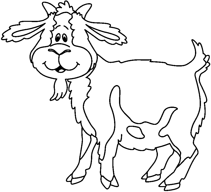 Clipart Goat Black And White Black And Whit Goat Clipart
