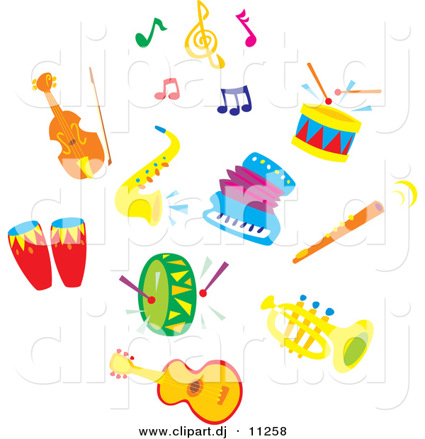 Colorful Music Notes In A Line   Clipart Panda   Free Clipart Images
