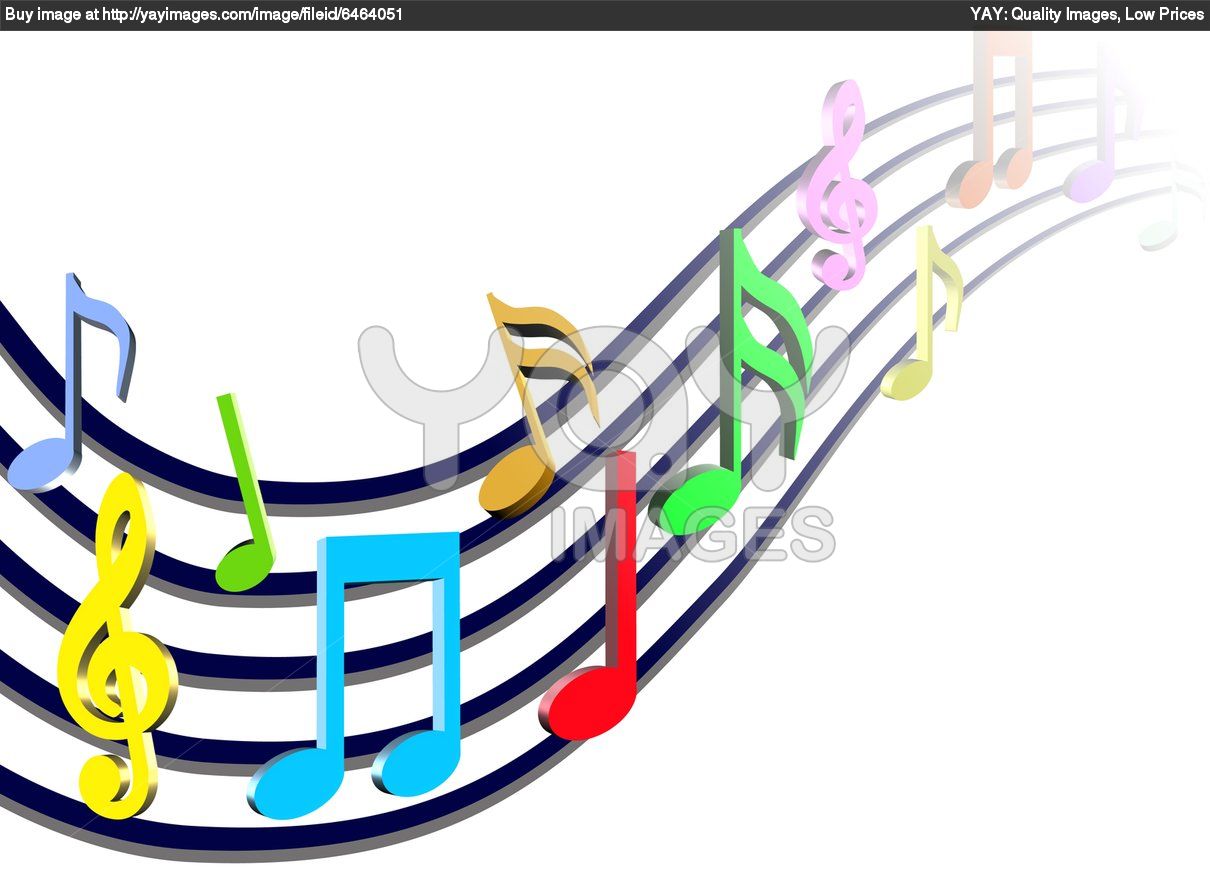Colorful Music Notes Symbols Colorful Music Notes Illustration 62a233