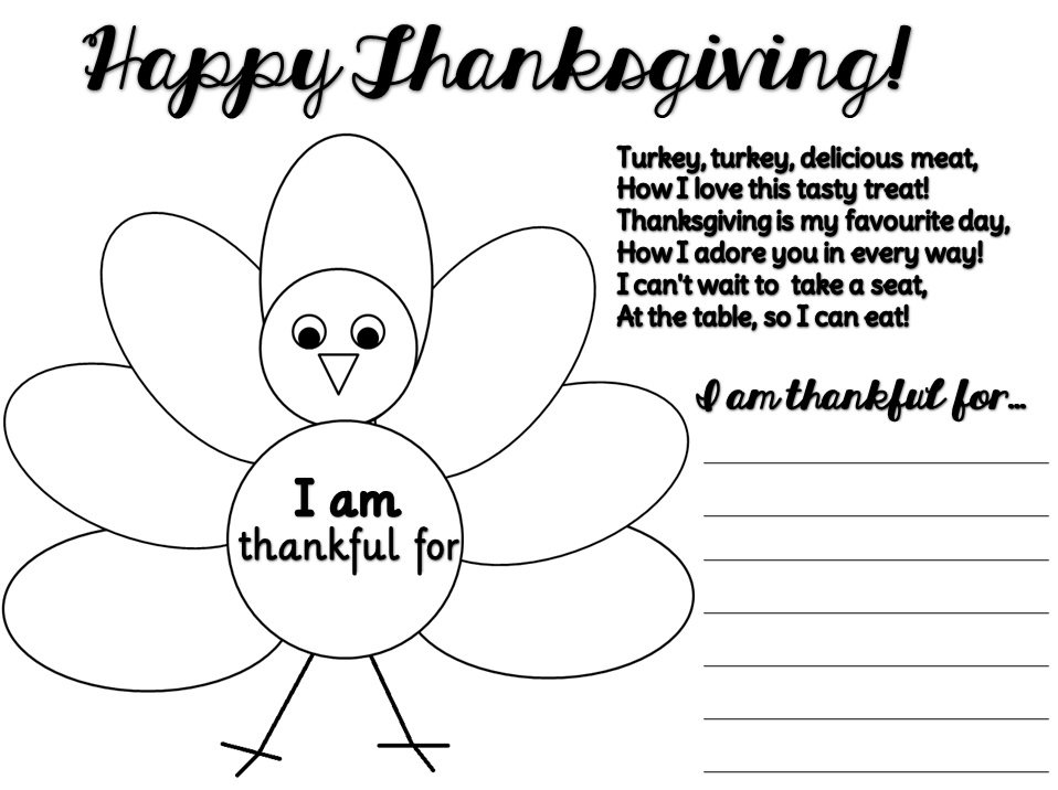 Enjoy Teaching English  Thanksgiving  Clipart   Poem