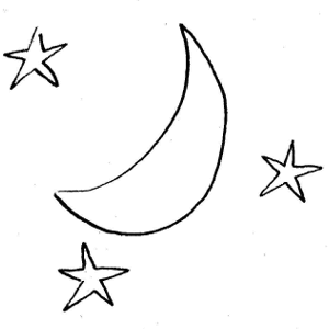Moon And Stars Clipart Black And White   Clipart Panda   Free Clipart