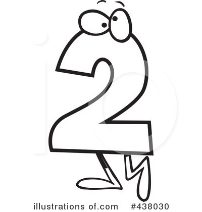 Number Two Clipart  438030 By Ron Leishman   Royalty Free  Rf  Stock    