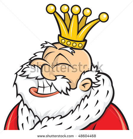 Picture Of A Cartoon Of A Happy Smiling King In A Vector Clip Art    