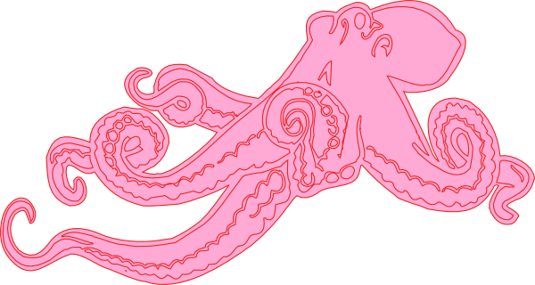 Pink Octopus Clip Art At Clker Com   Vector Clip Art Online Royalty    