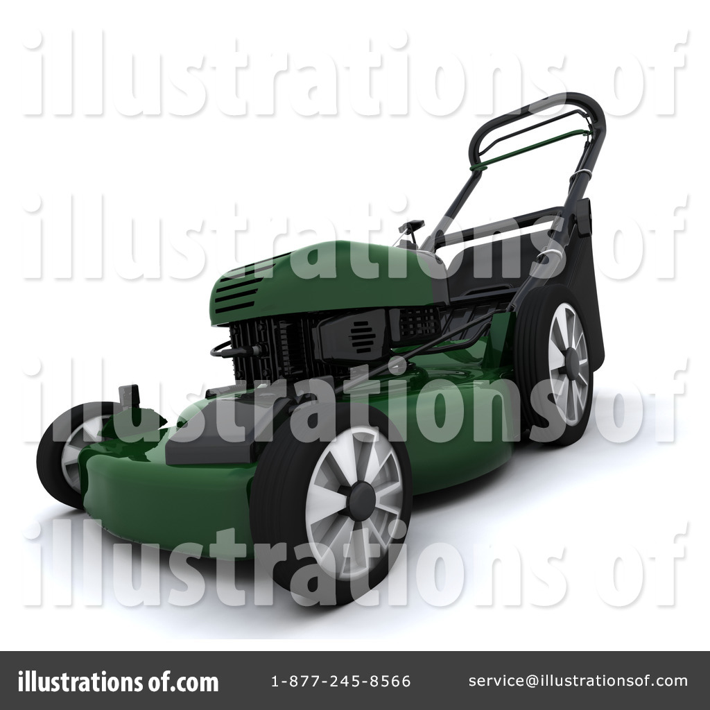 Royalty Free Rf Lawn Mower Clipart Illustration By Kj Pargeter