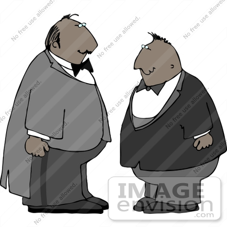 Two African American Men In Tuxedos Clipart    14949 By Djart