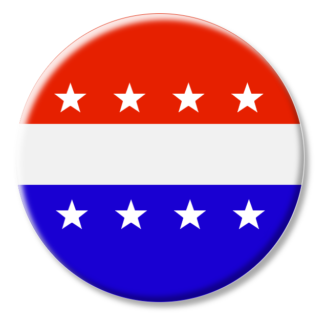 Vote Button Stars   Http   Www Wpclipart Com Holiday Election Day