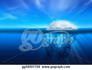 Bear On Top Of A Natural Iceberg Glacier On The North Atlantic Clipart